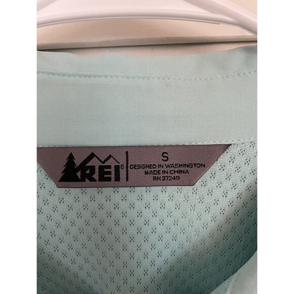 Rei Green Long Sleeve Fishing Shirt Outdoor Vented Woman Size S - Picture 3 of 7